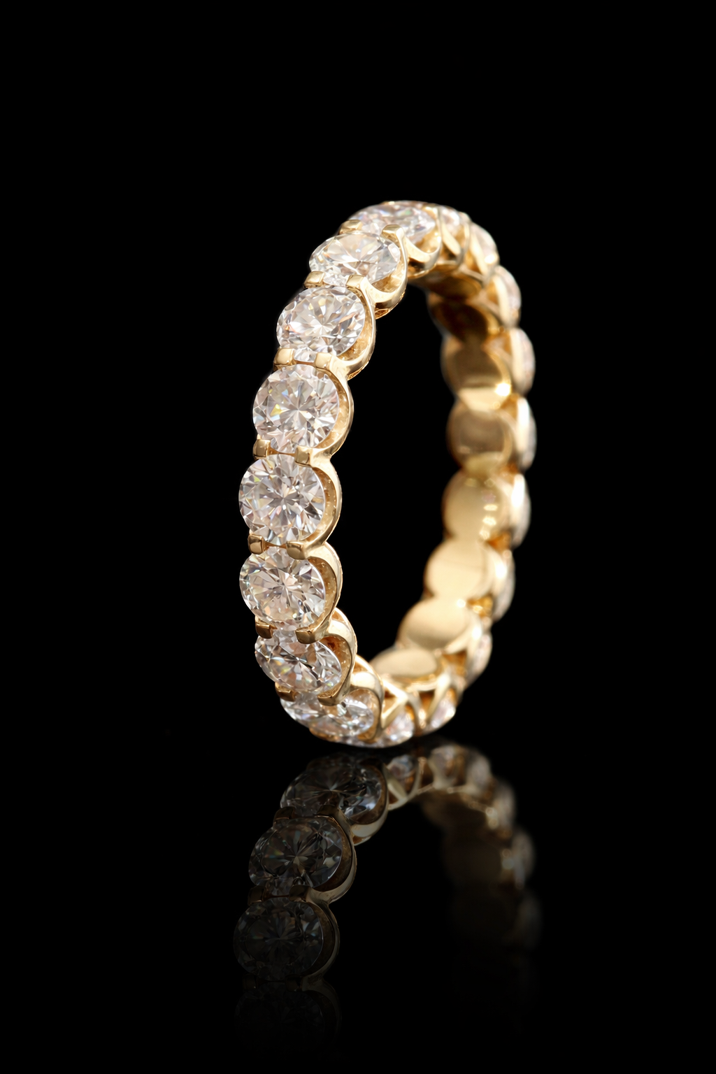 Round Diamond Eternity Band in 14K Yellow Gold | 2.90 CT