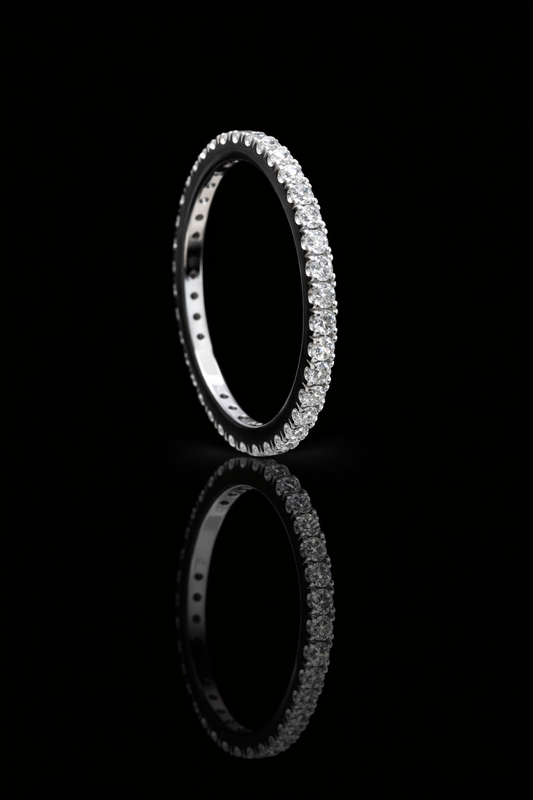 Diamond Eternity Band in 14K White Gold (G/H SI)