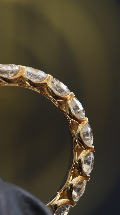 Round Diamond Eternity Band in 14K Yellow Gold | 2.90 CT