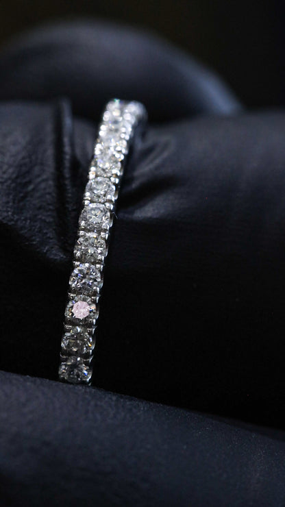 Diamond Eternity Band in 14K White Gold (G/H SI)