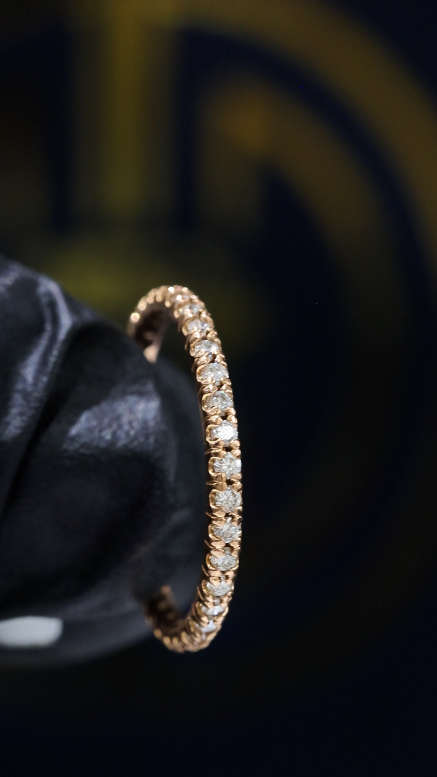 Round Brilliant Diamond Eternity Band in 14K Rose Gold | 0.35 CTW Slim Shared-Prong Setting