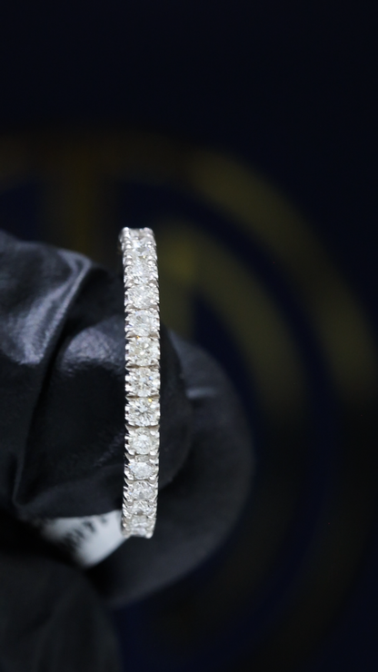 Natural Diamond Eternity Band in 14K White Gold | 1.00 CT houston jeweler