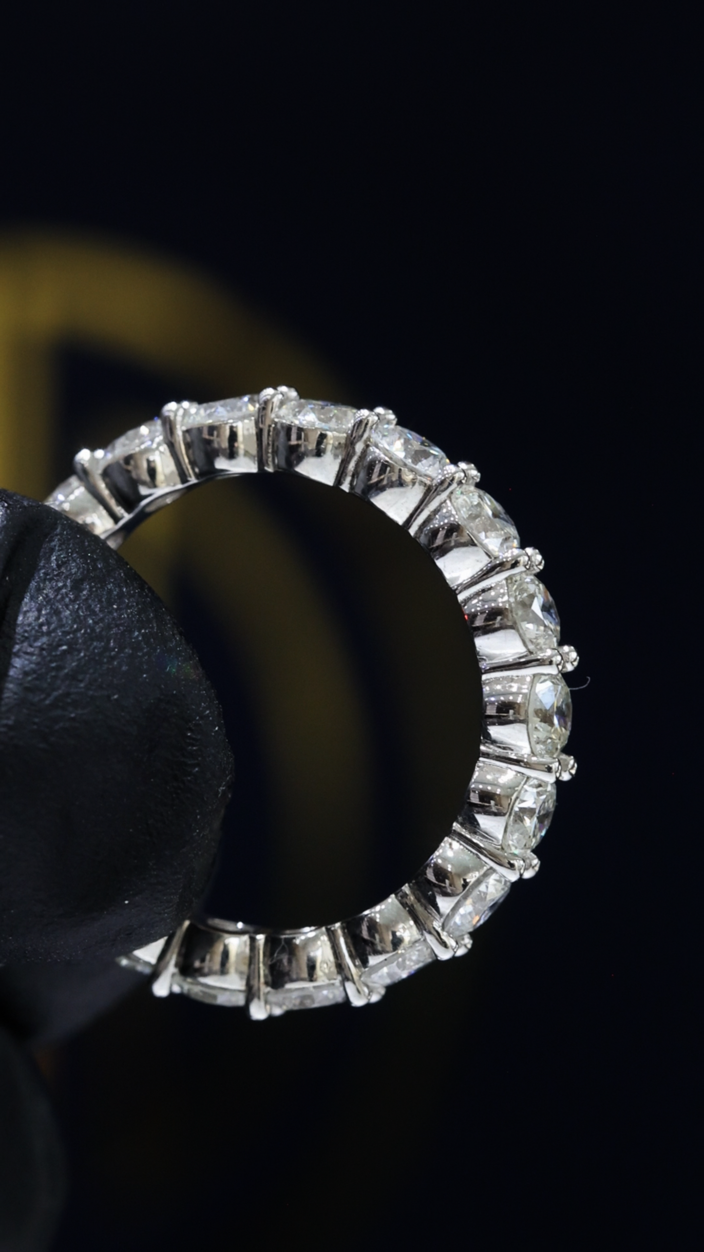 Natural Round Brilliant Diamond Eternity Band in 14K White Gold | 3.07 CTW
