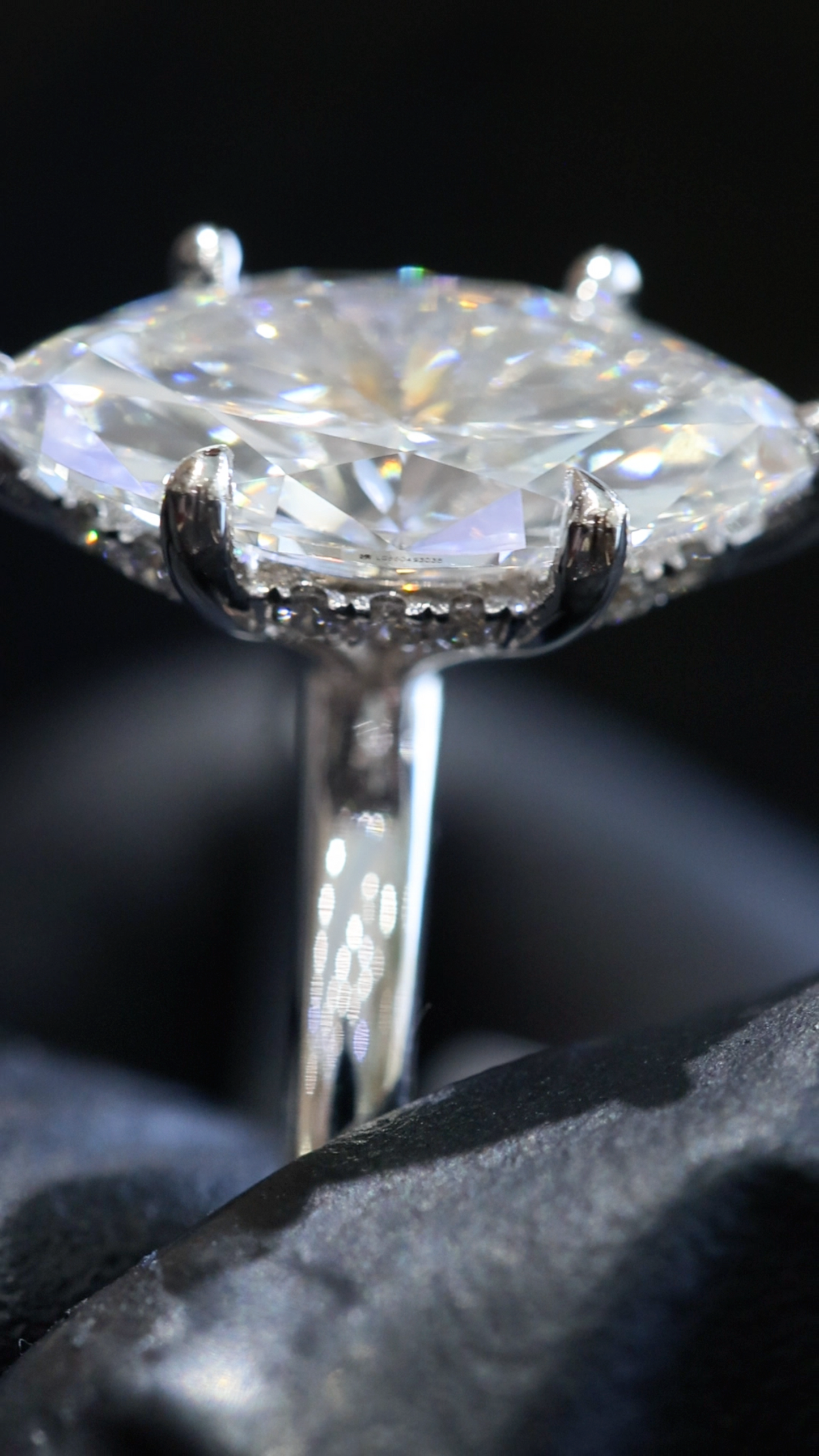 Marquise Lab-Grown Diamond Solitaire Ring in White Gold | Classic Prong Setting