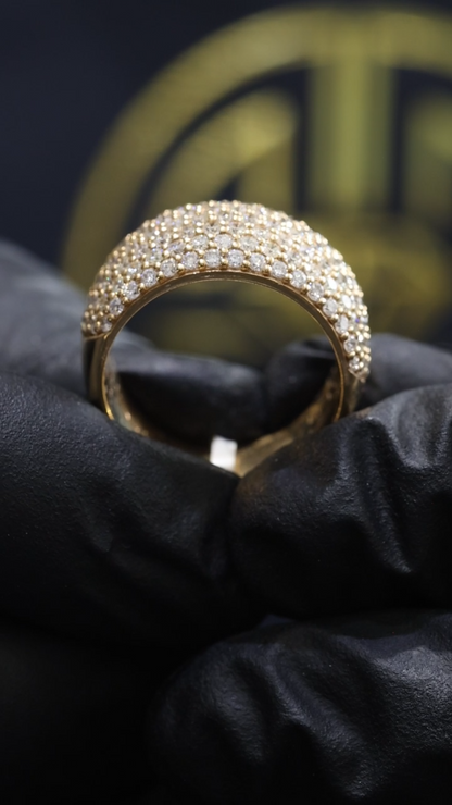 Pavé Diamond Band in Yellow Gold | 1.20 CTW