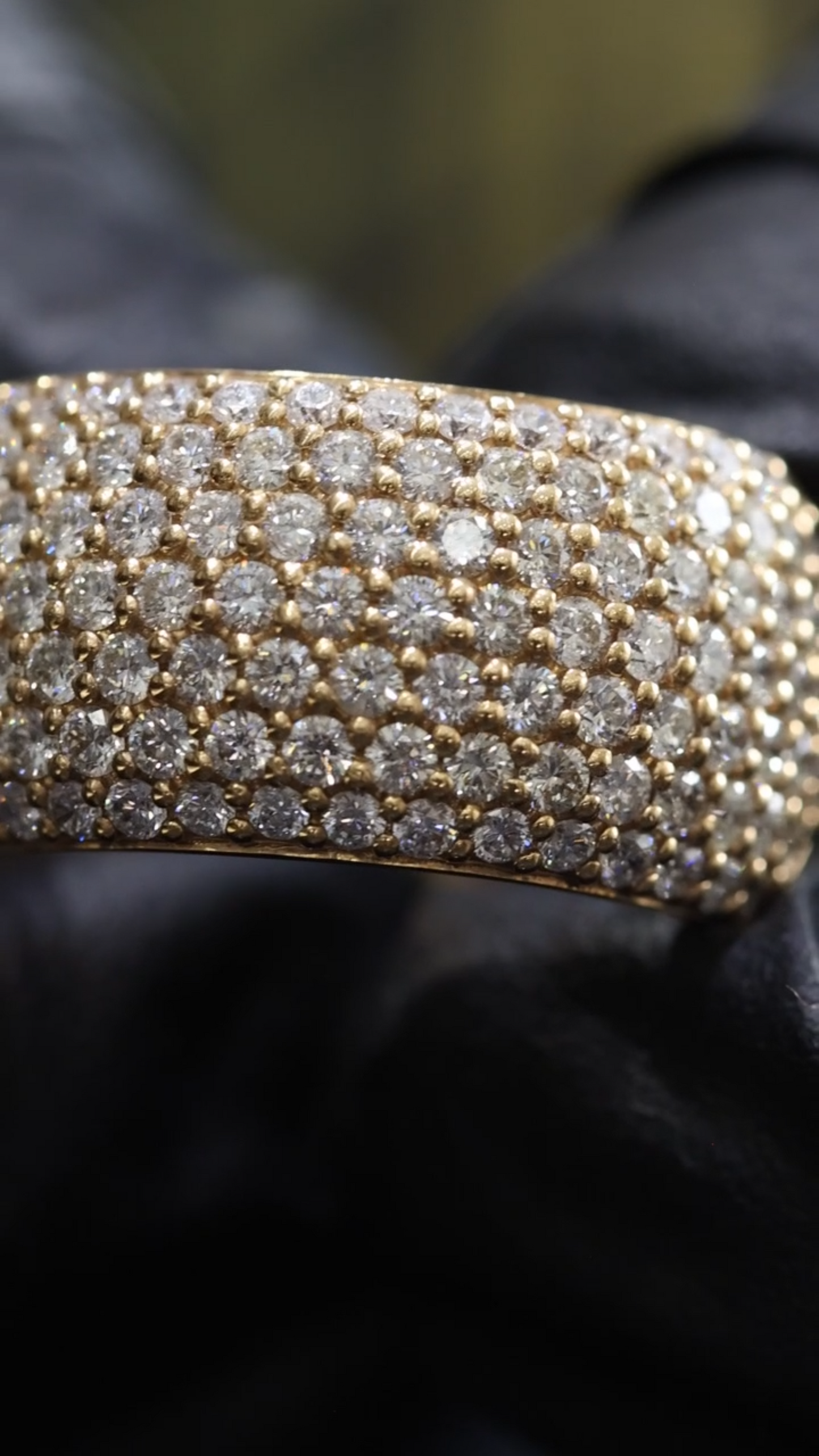 Pavé Diamond Band in Yellow Gold | 1.20 CTW