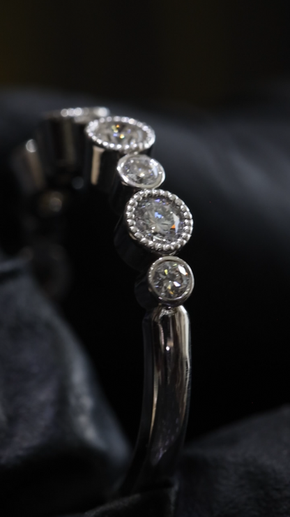 Bezel Diamond Band Half Eternity | .55 CTW