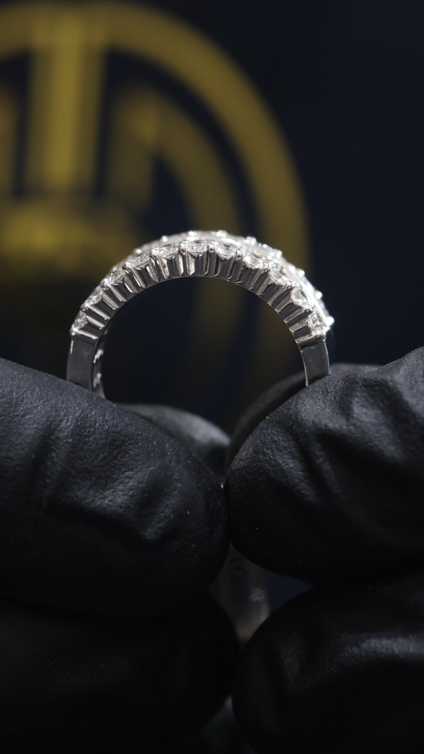 Baguette & Round Diamond Band in White Gold | 2.85 CTW