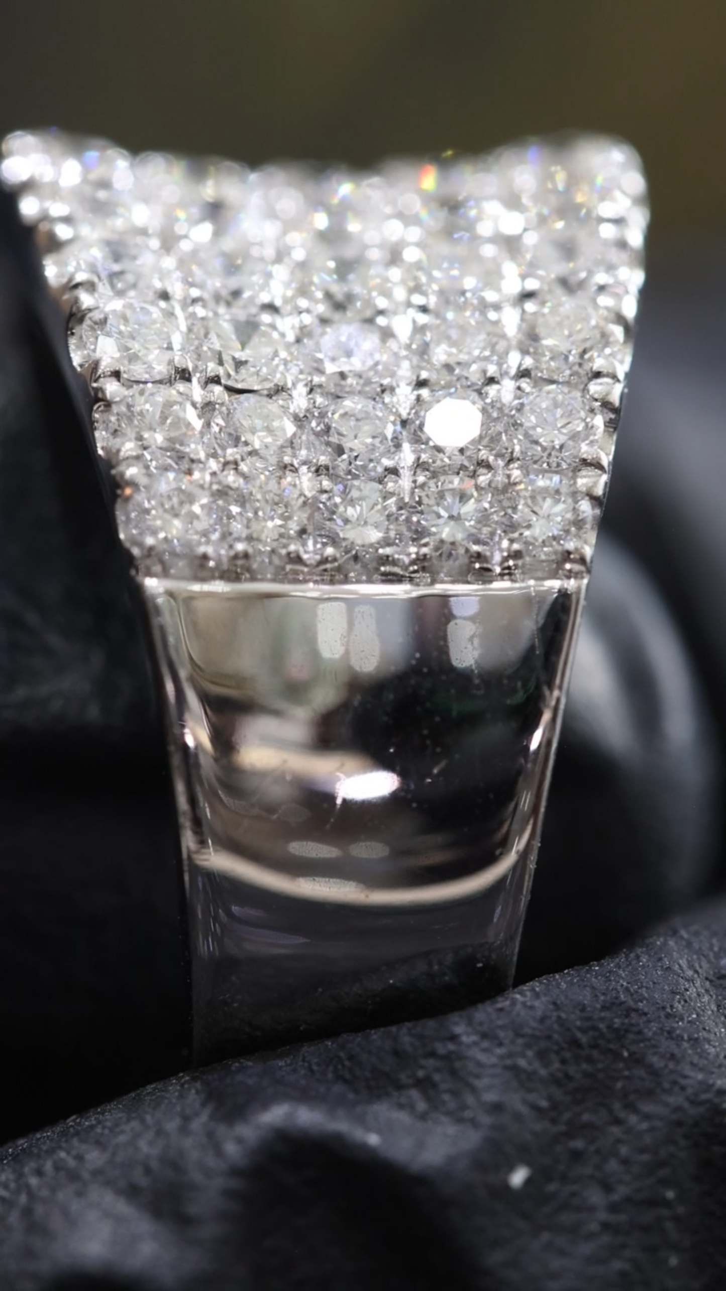 Multi-Row Round Diamond Band in White Gold | 1.89 CTW