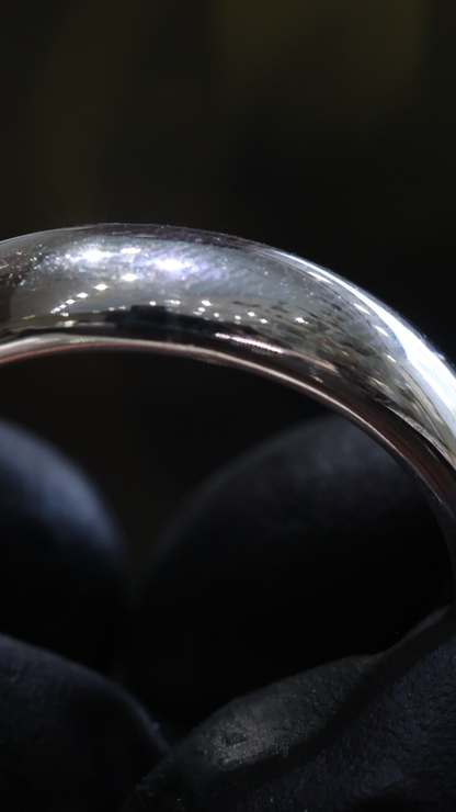 Men’s Classic High Polish Wedding Band in White Gold | 5mm