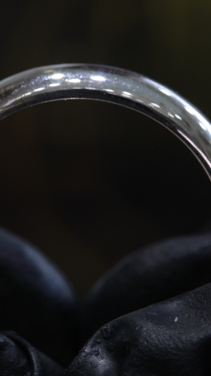Men’s Classic High Polish Wedding Band in White Gold | 5mm