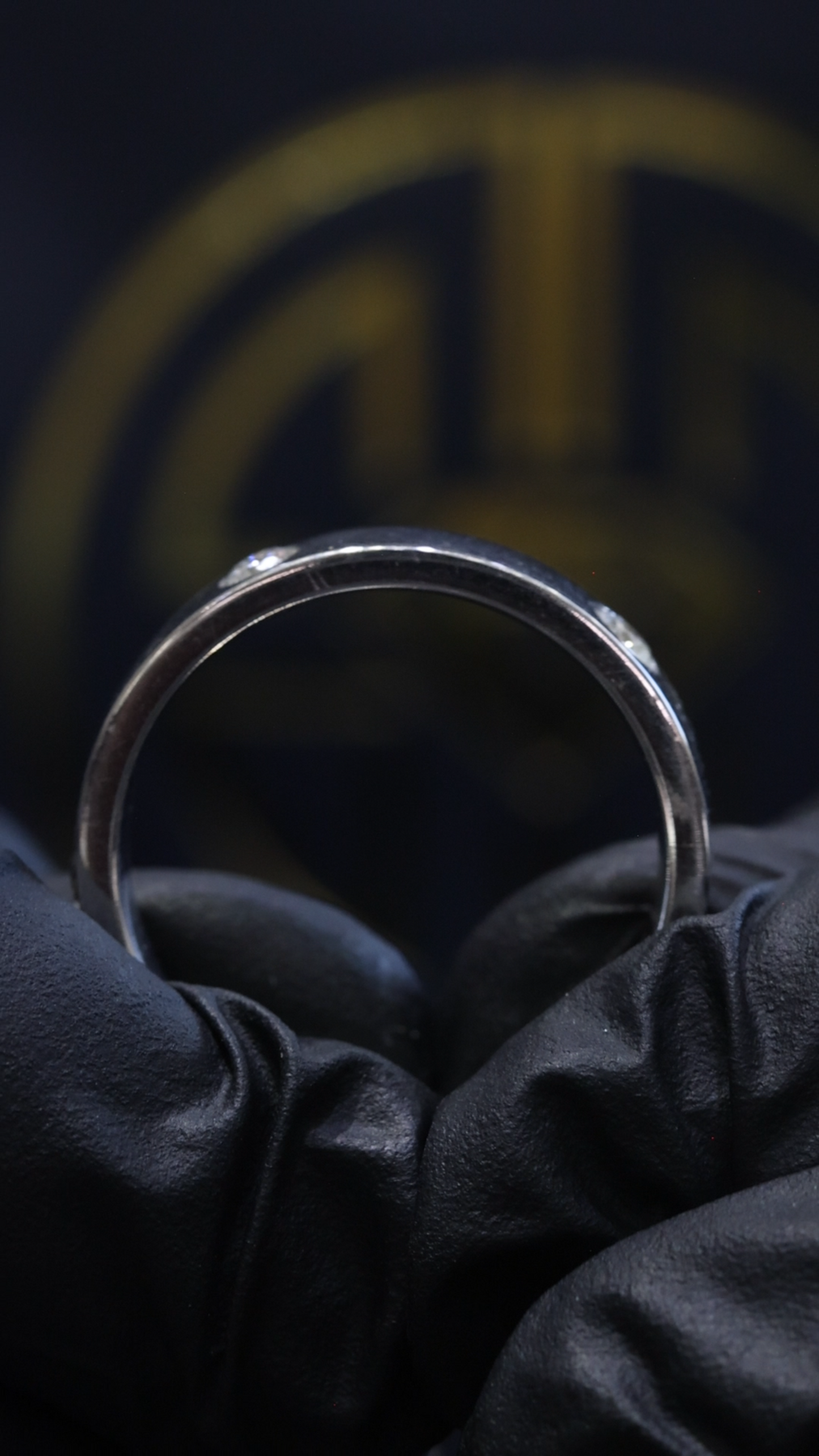 Men’s Single Diamond Wedding Band in White Gold | .50 CTW