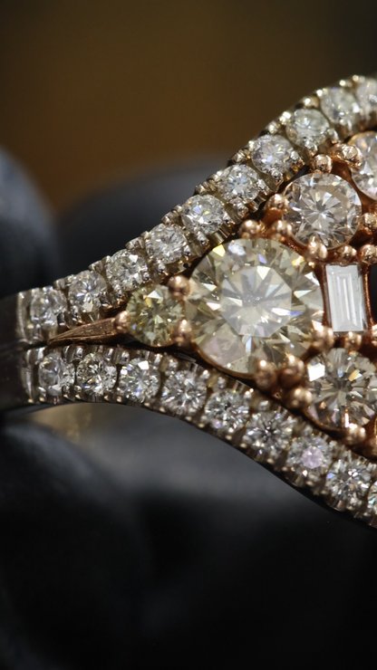 Royal Teardrop Ruby Halo Ring in White Gold | Vintage-Inspired Diamond Cluster Design