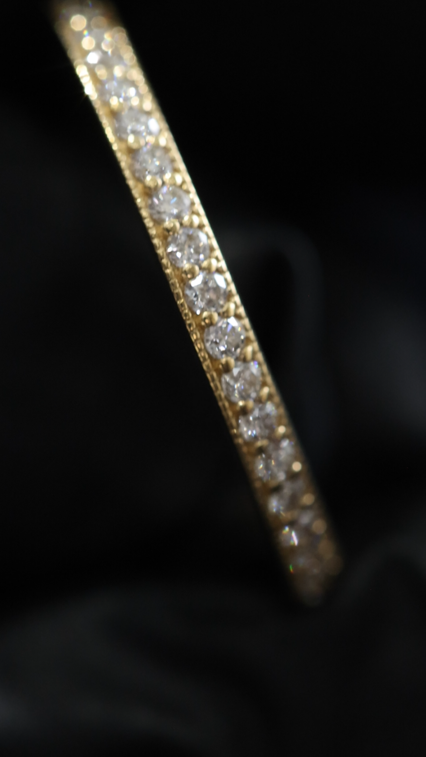 Pink Sapphire Baguette Eternity Band in White Gold | Diamond-Framed Channel Design