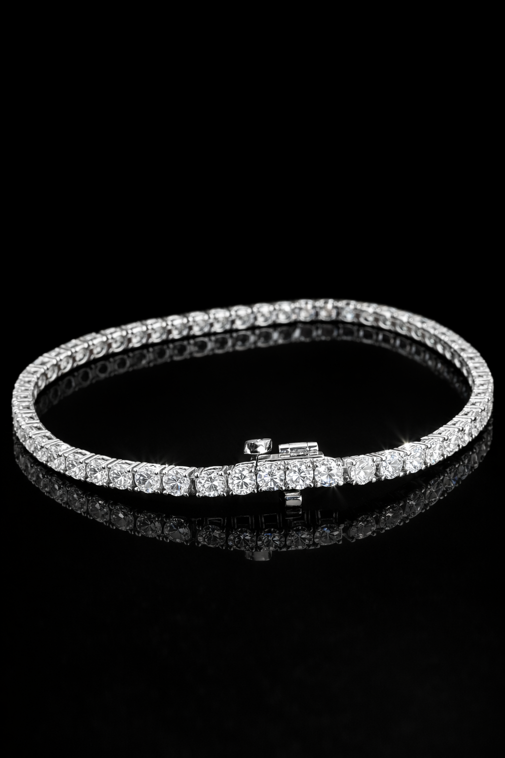 Lab Diamond Tennis Bracelet 3-17 ctw – 14K White Gold EF/VS