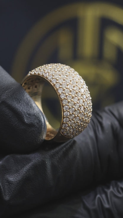 Pavé Diamond Band in Yellow Gold | 1.20 CTW