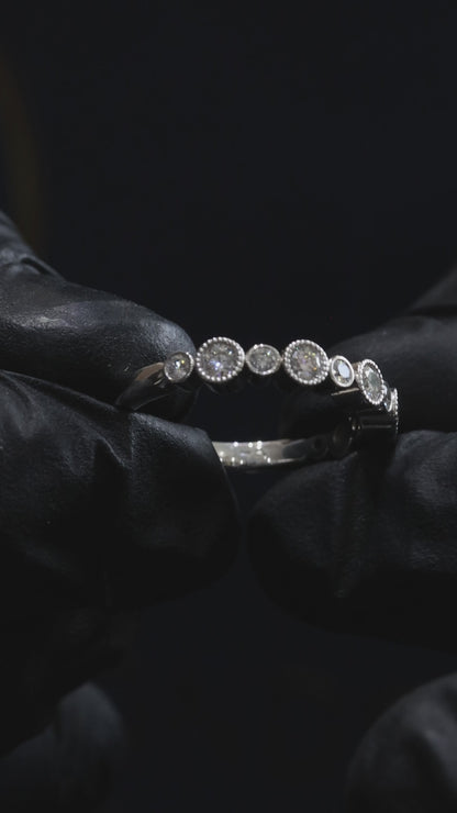Bezel Diamond Band Half Eternity | .55 CTW