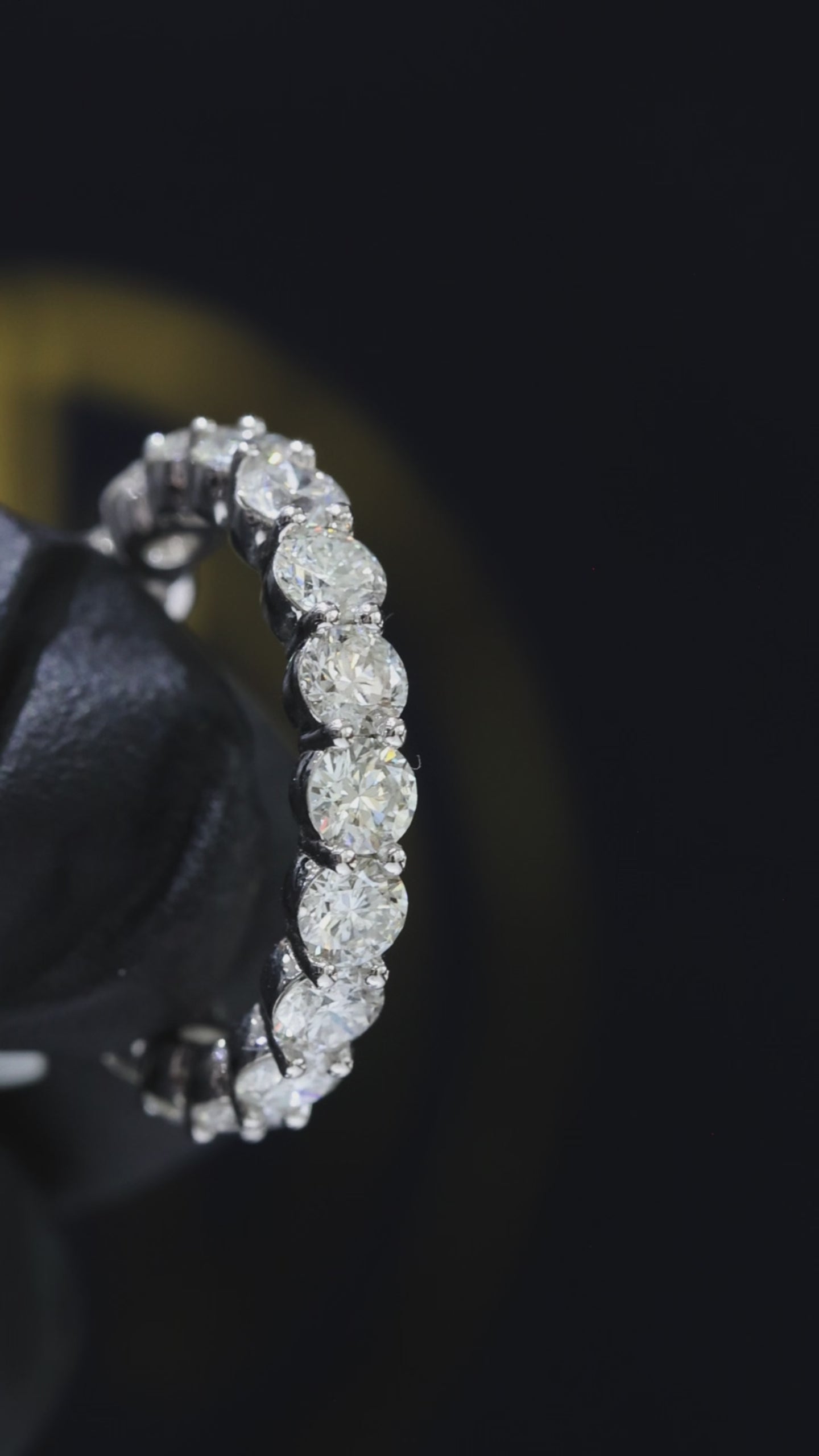 Natural Round Brilliant Diamond Eternity Band in 14K White Gold | 3.07 CTW