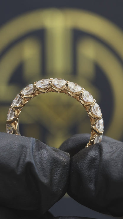 Round Diamond Eternity Band in 14K Yellow Gold | 2.90 CT