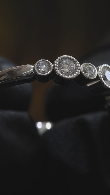 Bezel Diamond Band Half Eternity | .55 CTW