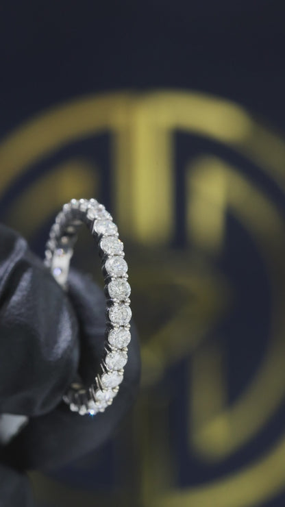 Natural Diamond Eternity Band in 14K White Gold | 1.00 CT houston jeweler